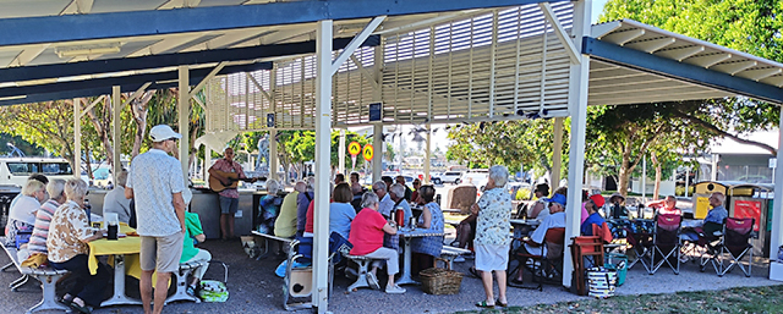 Buderim Mountain Club members enjoy an Australia Day Breakfast